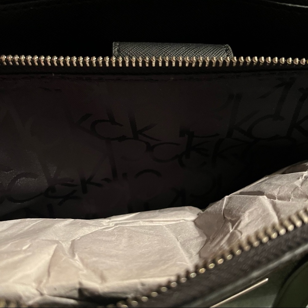 NWT Black and Silver Calvin Klein Purse - Picture 6 of 10